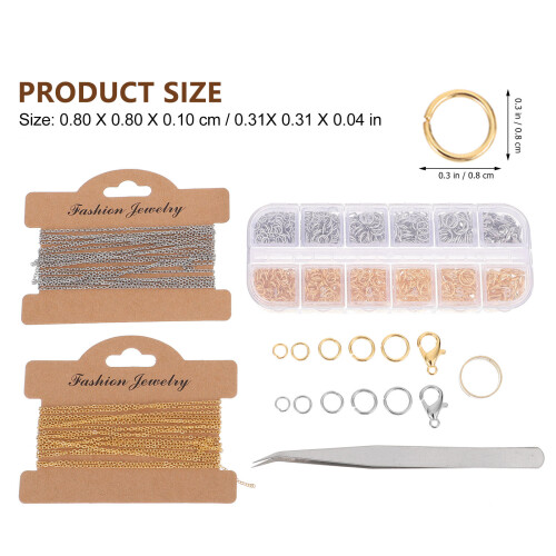 1Ensemble Kit Chaînes Cuivre Fer Multicolores DIY 1