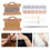 1Ensemble Kit Chaînes Cuivre Fer Multicolores DIY 9