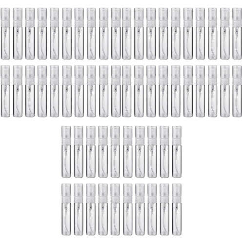60Pièces Flacons Rechargeables En Verre Plastique 2