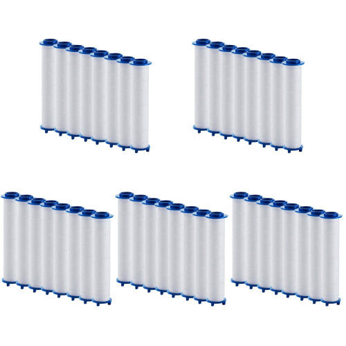 40Pièces Filtre Remplacement PP Coton Tête Douche 1