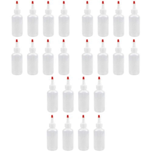 24Pièces Bouteilles Plastique Col Liquide Fin 2