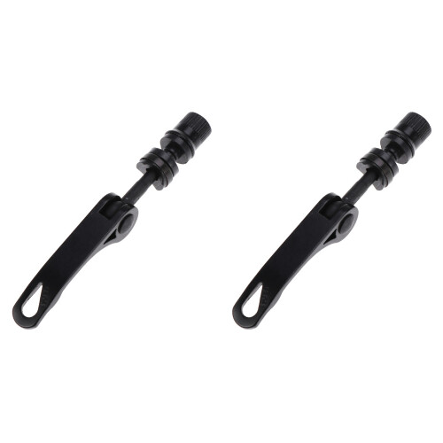 2Pièces Écrous Quick Release Noir Résistants Pour Roue 1