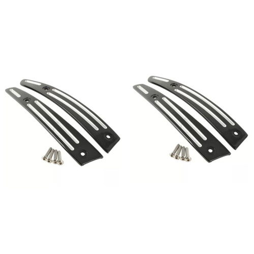 4x Black Split Windshield Side Trim for Touring Road Glide FLTR 2015-2020