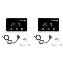 2X Elektronische Drosselklappensteuerung 9 MODE Pedalbeschleuniger Kraftstoff Sparend Für JK Challenger RAM 1500