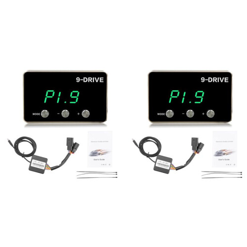 2X Electronic Throttle Controller 9 MODE Pedal Accelerator Fuel-Efficient for   JK  Challenger RAM 1500
