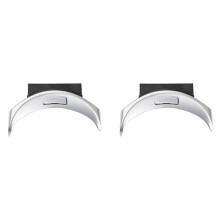 2X ABS+PC Center Console Armrest Button Trim Cover for C GLC Class W205 W253 2015-2020