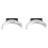 2X ABS+PC Center Console Armrest  Button Trim Cover for   C GLC Class W205 W253 2015-2020 1