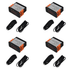 4X ETC-974 Temperature Controller Refrigerator Thermostat Regulator Thermoregulator Thermocouple NTC Dual Sensor