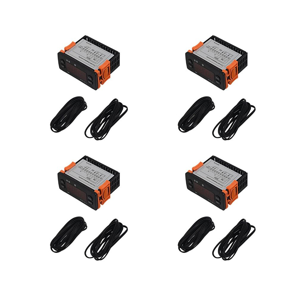 4X Etc-974 Temperature Controller Refrigerator Thermostat Regulator Thermoregulator Thermocouple Ntc Dual Sensor 4713048803842