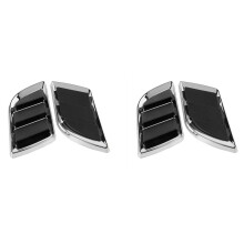 4x Car Side Air Flow Vent Hole Cover Intake Grille Duct Decoration Sticker
