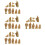 40Pièces Figurines De Résine Khaki Décor Maison Noël 7