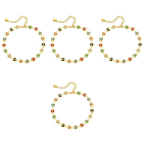 4Pièces Bracelets De Coloré Élégant 2