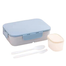 1 Pz 1200 Ml Flip-Top Lunch Box Portatile A Prova di Perdite e Design Impermeabile per Uso Esterno Università Ufficio Portatile Blu B