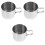 3Pièces Mug Argenté En Acier Inoxydable Usage 4