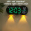 LED Ambient Light Clock Living Room Wall Clock Timing Function Two Sets of Clock Brightness Level Remote Control. B 1