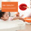 1Ensemble Repas Bébé Silicone Rouge Grande Capacité Avec 4