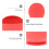 1Ensemble Repas Bébé Silicone Rouge Grande Capacité Avec 6