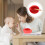 1Ensemble Repas Bébé Silicone Rouge Grande Capacité Avec 8