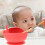 1Ensemble Repas Bébé Silicone Rouge Grande Capacité Avec 10