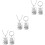 3Pièces - Fils Famille Argent Durable Décor Sac 5