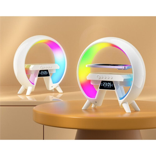 Wireless Charging  Speaker Ambient Light Alarm Clock Multifunctional Gift 1