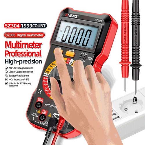 ANENG SZ305 Digital Multimete True RMS Handheld Multifunction High Precision Tester NCV AC/ Votage Current Resistance Ohm Tool 1