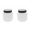2Pcs White Plastic Cake Airbrush Replacement Bottles for Baking Use 6
