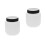 2Pcs White Plastic Cake Airbrush Replacement Bottles for Baking Use 8