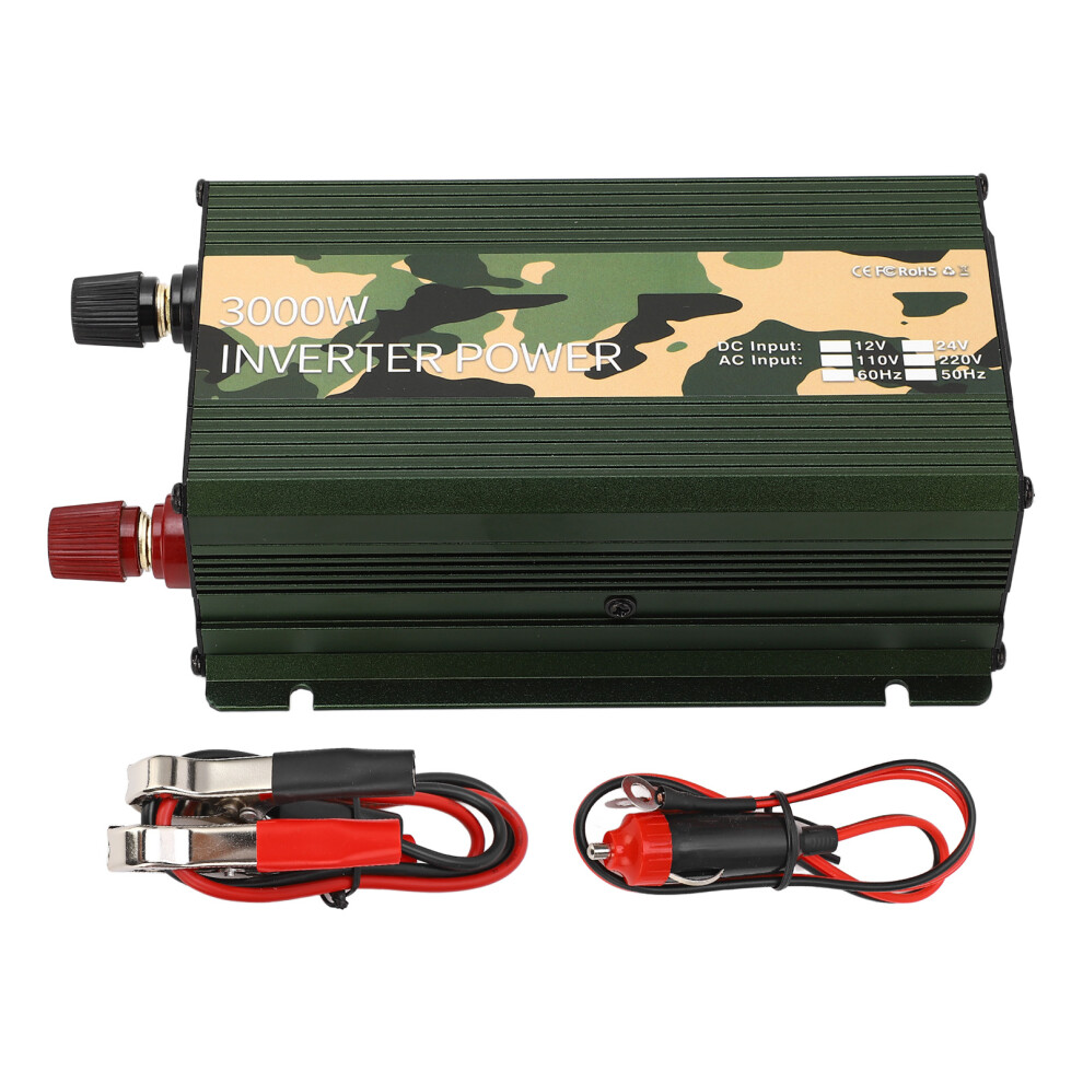 Portable Power Station3000w Power Inverter Dc To Ac Converter Car Inverter Modified Sine Wave Built-In Cooling Fan Overload Protection 9180479948728