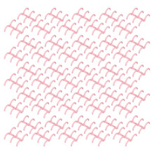 50 pièces de reliure à peigne rose, spine de 16 mm avec 3 anneaux pour rapports et albums