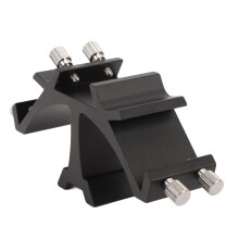 Monture de télescope en métal noir à queue d'aronde à 3 rainures pour télescopes astronomiques