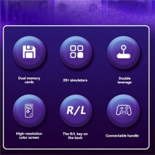 R39MAX Open Source Retro Game Console 20000+ Games 128G Dual Joysticks with 4-Inch IPS Screen Support 20+ Emulators B
