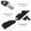 4Pièces Suspender Jambe Cœur Punk PU Ajustable Coloré Pour Soirée 7