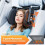 Car Headrest Pillow, 3-Way Adjustable Car Headrest,Thickened Memory Foam Road Pal Headrest, Neck Support Pillow 3