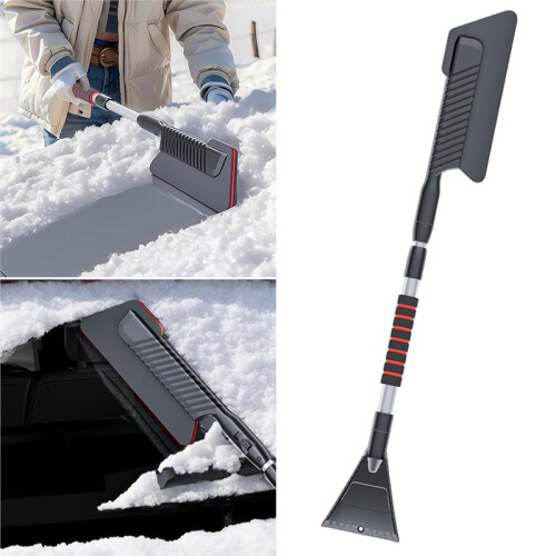 3In1 Extendable Ice Scraper Front Windshield Ice Scraping Defrost Broom for Car Vehicle Snowmobiles 2
