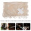 1Pièces Couvre-Piano Beige En Polyester Durable À Motif Brodé Raffiné 7