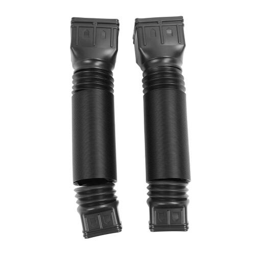 Flexible Gutter Downspout Extension 21-58in Drain Pipe Black