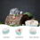1Pièces Gamelle Céramique Pour Hamster, Petits Animaux 4