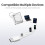 65W GaN Charger PD3.0 Type C Quick Charge Built-in 70cm Fast Charging USB-C Cable for Phone,Laptop Computer EU Plug 6