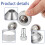5 PCS Texture Sprayer Nozzle Set for Drywall & Wall Painting, Includes 3 Tips and 1 Threaded Collar 2