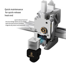 Voor  A1/A1  All-in-One Hotends Kit met 0,2 mm Gehard Stalen Nozzle