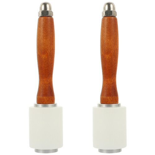 2Pièces Marteaux Cuir Bois Multicolores Outils Gravure DIY 1