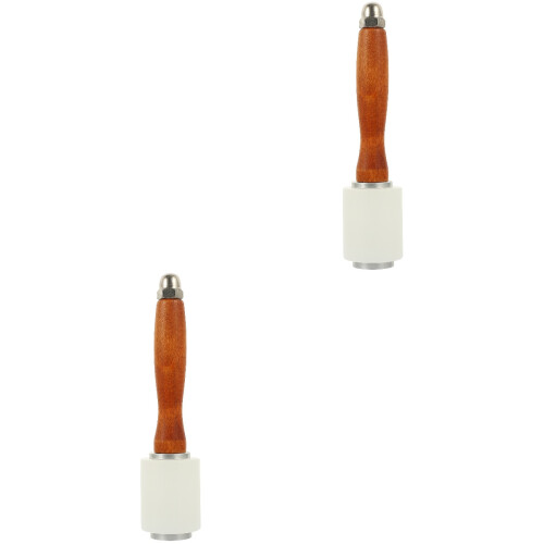 2Pièces Marteaux Cuir Bois Multicolores Outils Gravure DIY 2