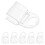 18Pièces Fixations Clips U En Clair Pour Rideaux Stores 2