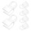 18Pièces Fixations Clips U En Clair Pour Rideaux Stores 3