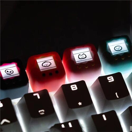 Electronic Pet Series Translucent Keycaps Single Personalized Cute Resin Mechanical Keycaps ESC Replacement 1