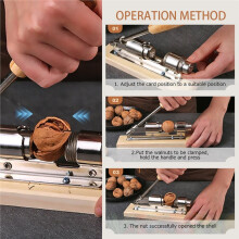 Manual Nut Cracker Stainless Steel Mechanical Sheller Kitchen Tools Pecan Walnut Nutcracker Fast Opener Nutcracker Clamp