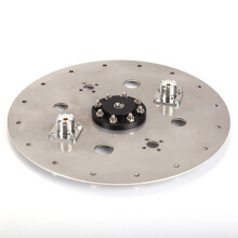 Stainless Steel Base Outdoor Antenna Base Socket Support M-/BNC Shortwave Antenna Support Tripod Light Stand