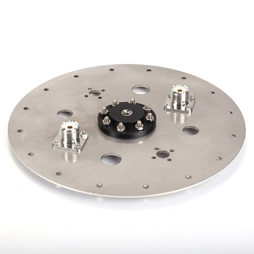 Stainless Steel Base Outdoor Antenna Base Socket Support M-/BNC  Shortwave Antenna Support Tripod Light Stand