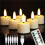 Rechargeable Small Flameless Tea Light Candles with Remote Function, LED Votive 2/4/6/8 Hours Timer 1.5" X2.17" 6
